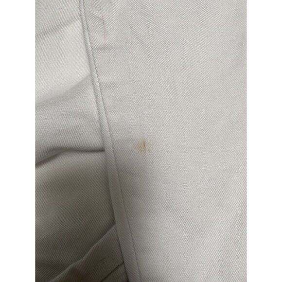 Woman Within Plus Size 22W White Cotton Pull On Elastic Cropped Pants W/ Pockets - Picture 12 of 13